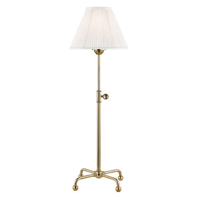 Classic No.1 1 Light Table Lamp 10 x 24 Inches High by Hudson Valley - MDSL107-AGB