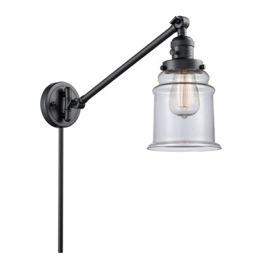 Canton 1 Light Adjustable Swing Arm Wall Sconce 25X8 Inch by Innovations - 237-G18