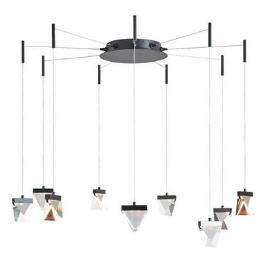 Atlas 45W 9 LED Light Medium Pendant by Abra - 10073PN