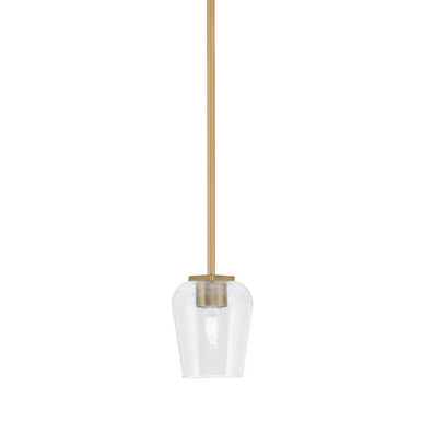 Franklin 1 Light Stem Hung Mini Pendant 6.5 Inch X 5 Inch Length by Toltec - 1201-65-5