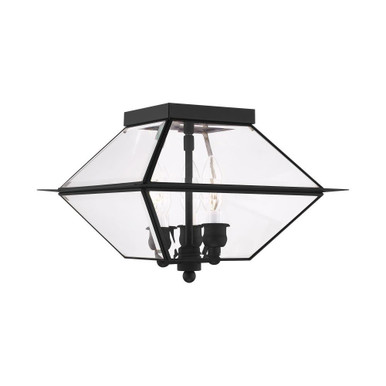 Vaughan Wynd 3 Light 12 Inch Wide Outdoor Flush Mount by Bailey Street Home - 218-BEL-1119587
