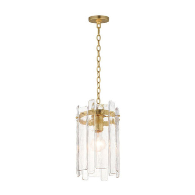 Warren 1 Light Pendant 12 Inch Tall and 7.5 Inch Wide by Maxim - 21831AGGL