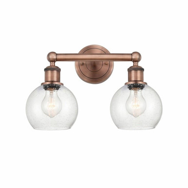 Athens 2 Light Industrial Vanity Light 15 Inch Wide by Innovations - 616-2W-A