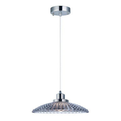 Retro 1 Light Small Pendant 9.75 Inch Wide by Maxim - 25197CLPN