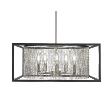 Cadina 5 Light Medium Chandelier by Toltec - 1325-MBBN