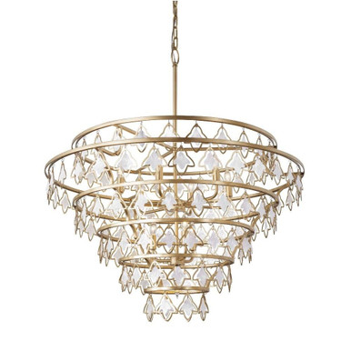 Fleur 10 Light Oversized Chandelier by Varaluz - 386C10FG