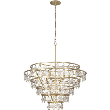 Fleur 10 Light Oversized Chandelier by Varaluz - 386C10FG