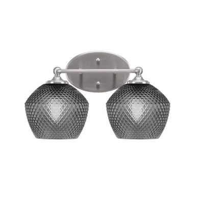 Capri 2 Light Bath Bar 9 Inch Tall and 15 Inch Length by Toltec - 5912-46-2