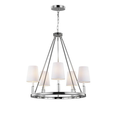 Lismore 5 Light Large Chandelier by Visual Comfort Studio - F2922/5PN