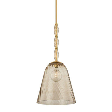 Bleecker 1 Light Pendant 34.25 Inch Tall and 16 Inch Wide by Hudson Valley - 2417-AGB