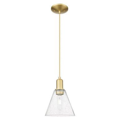 Berkshire Glass 1 Light Cord Hung Mini Pendant 10.83 Inch by Innovations - 716-1P-GBC-8