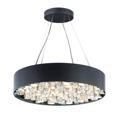 Pipes 117W 26 LED Light Large Pendant by ET2 - E32787-BKAL