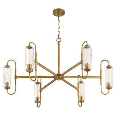 Whitmire 6 Light Chandelier 14.5 Inch Tall and 40 Inch Wide by Quorum - 6015-6-47
