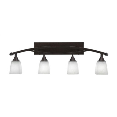 Bow 4 Light Vanity Light 37.5 Inch Length by Toltec - 174--1225-375