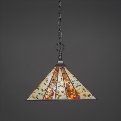 Any 1 Light Art Glass Medium Pendant by Toltec - 12-14-115-