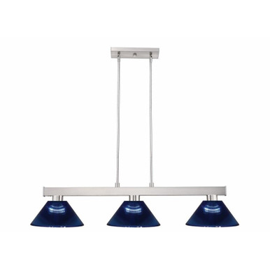 Cobalt Three Light Medium Island Pendant by Z-Lite - 152BN-ARDB