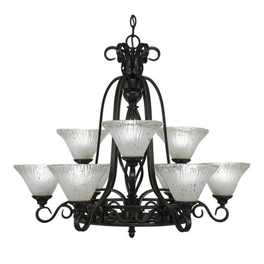 Elegante 9 Light Large Chandelier by Toltec 869-3027 - 869-3027
