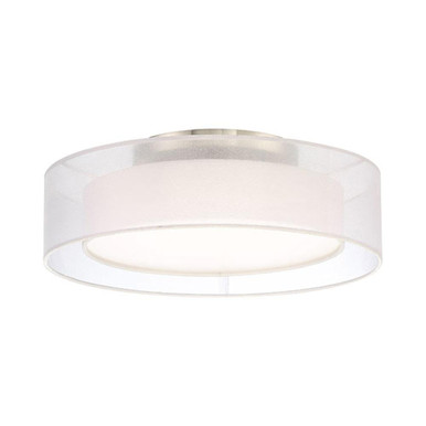 Metropolis 25W 1 LED 18 Inch Wide Flush Mount by Modern Forms - FM-16818-BN