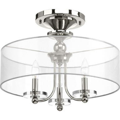 Marche 3 Light 18 Inch Wide Semi Flush Mount by Progress - P350029-104