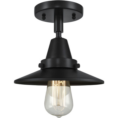 Railroad 1 Light Semi Flush Mount 7 Inch Tall X 8 Inch Wide by Innovations - 447-1C-M1-M7