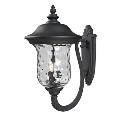 Armstrong 3 Light Outdoor Wall Mount 12.38 x 24.25 In by Z Lite - 533B-BK