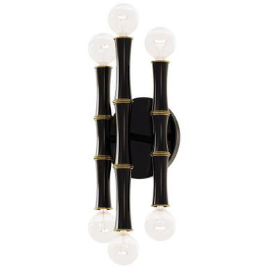 Kane 6 Light Wall Sconce 12 Inch Tall and 5.25 Inch Wide by Robert Abbey - KA_WS6_P