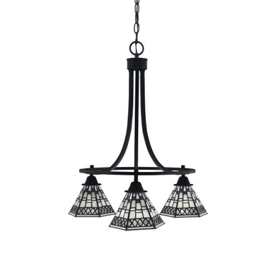 Paramount 3 Down Light Small Chandelier by Toltec - 3413-MB-9105
