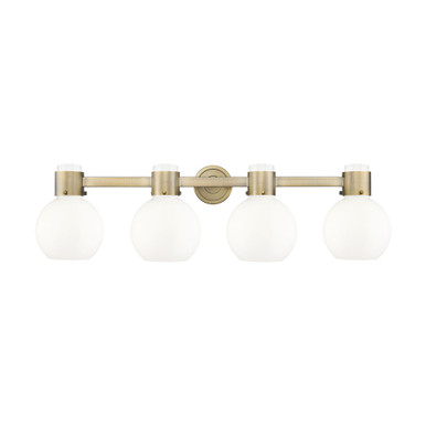 Lawton Sphere 4 Light Bath Vanity 9.63 Inch and 34 Inch Wide by Innovations - 464-4W-G464B-7_P