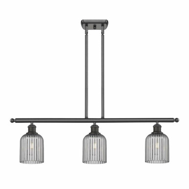 Bridal Veil 3 Light Stem Hung Island36 Inch Wide by Innovations - 516-3I-G559-5-GL