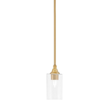 Any 1 Light Steel Mini Pendant 8 Inch Tall by Toltec - 23-4-8-