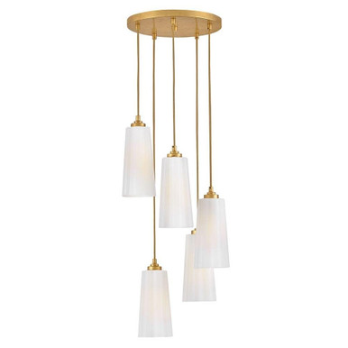 Honey 50W 5 LED Small Chandelier 46.25 Inch Tall and 16 Inch Wide by Lark - 83718DA