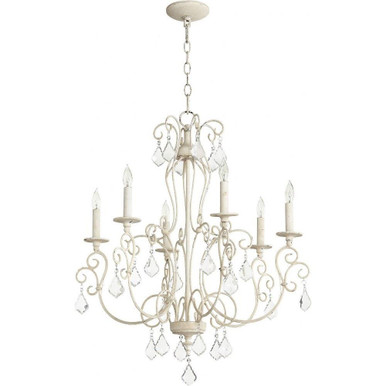 Ariel 6 Light Large Chandelier by Quorum - 6205-6-70