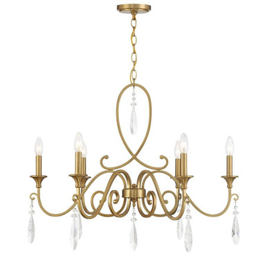 Fairchild 6 Light Large Chandelier by Savoy House - 1-2700-6-322