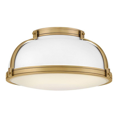 Barton 12W 3 LED Flush Mount 9.25 Inch Tall and 18 Inch Wide by Hinkley - 46353