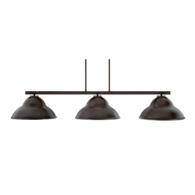 Atlas 3 Light Medium Island Pendant 49.5 Inch Length by Toltec - 4523-MB-428