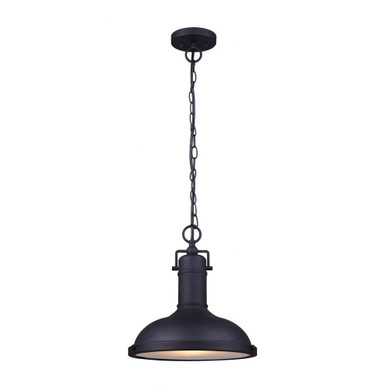 Marcella 1 Light Medium Outdoor Pendant by Canarm Inc - IOL361BK