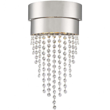 Clarksen 2 Light Wall Sconce by Crystorama - cla-a3202-pn-cl-mwp