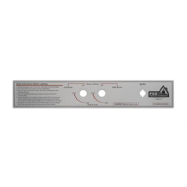 A30 Control Panel Label by PGS - A100209