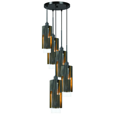 5 Light Small Chandelier by Cal - FX-3641-5