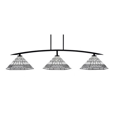 Kurve 3 Light Island Pendant 54 Inch Length by Toltec - 3733-MB-910