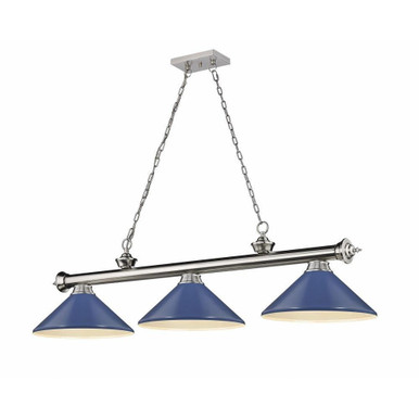 Cordon 3 Light Billiard 14.5 x 14 Inch by Z-Lite 2306-3BN-MNB - 2306-3BN-MNB