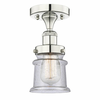 Canton 1 Light 5.25 Inch Wide Semi Flush Mount by Innovations - 616-1F-G18S