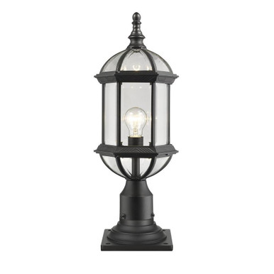 Annex 1 Light Outdoor Pier Mount Light 21.5 x 8 In by Z-Lite - 563PHM-533PM-BK