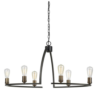 Koukeal Place 6 Light Small Chandelier - 1-BEL-5191708