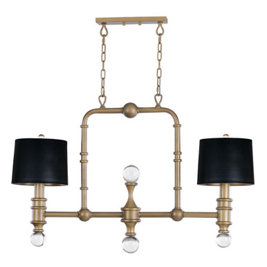 Saloon 2 Light Small Pendant by Maxim - 22422CLWBR
