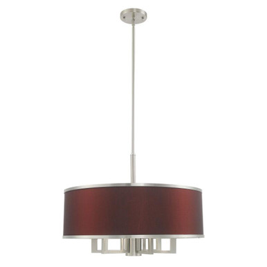 Park Ridge 7 Light Pendant 24 Inches wide by 20.25 Inches high by Livex  - 60416-91