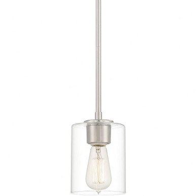 Liam 1 Light Mini Pendant 7.25 Inch and 5 Inch Wide by Designers Fountain - 93030-SP