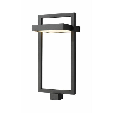 Luttrel 27W 1 LED Medium Outdoor Post Mount 29 Inch Tall by Z-Lite - 566PHXLS-BK-LED