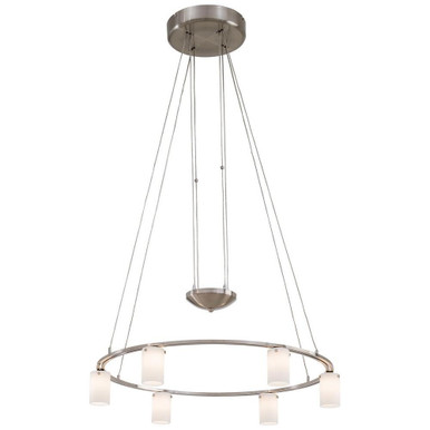 Counter Weights 6 Light Medium Chandelier by George Kovacs - P8025-084