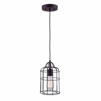 Bryce 1 Light Small Pendant by Canarm Inc - IPL334B01ORB-A